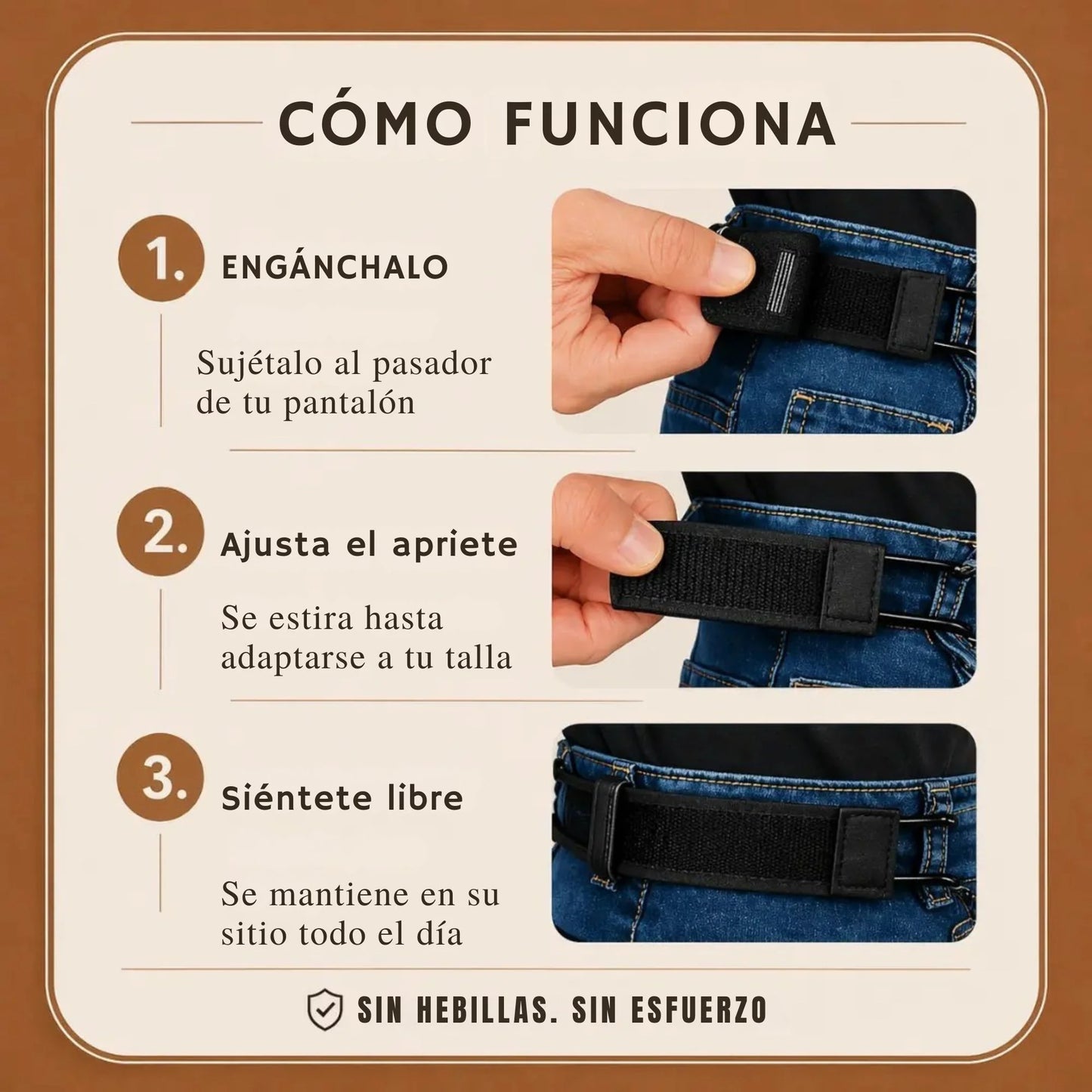 Kravu®️ Cinturón sin Hebilla