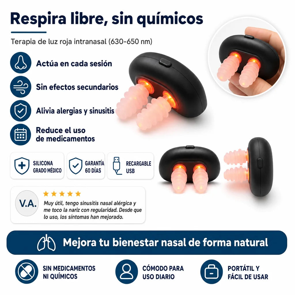 Rinout® Terapia Nasal de Luz Roja
